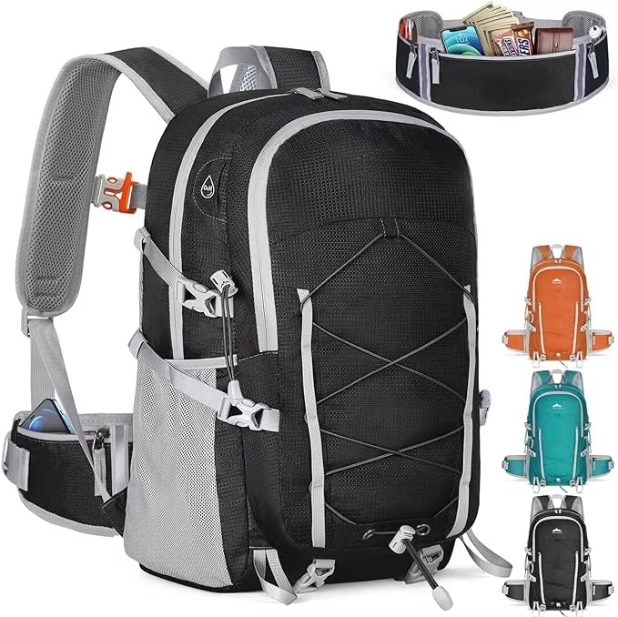 Packable Daypack Foldable - 40L New Packable Polyester Hiking Daypack
