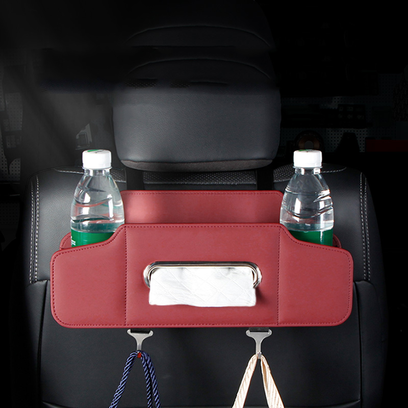 Travel Accessories Holder - Car Backseat Organizer with Cup Holder