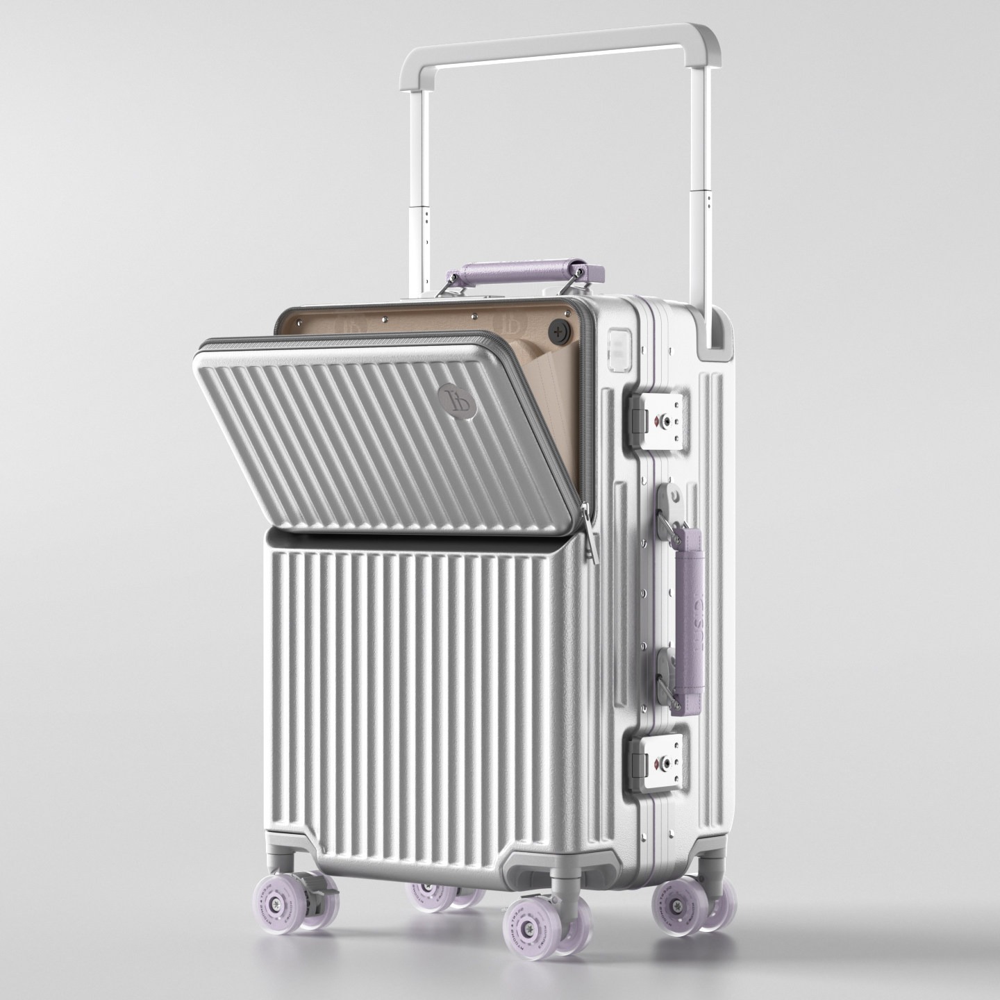 Travel Lock Tsa Approved - Front Opening Suitcase Wide Handle Trolley