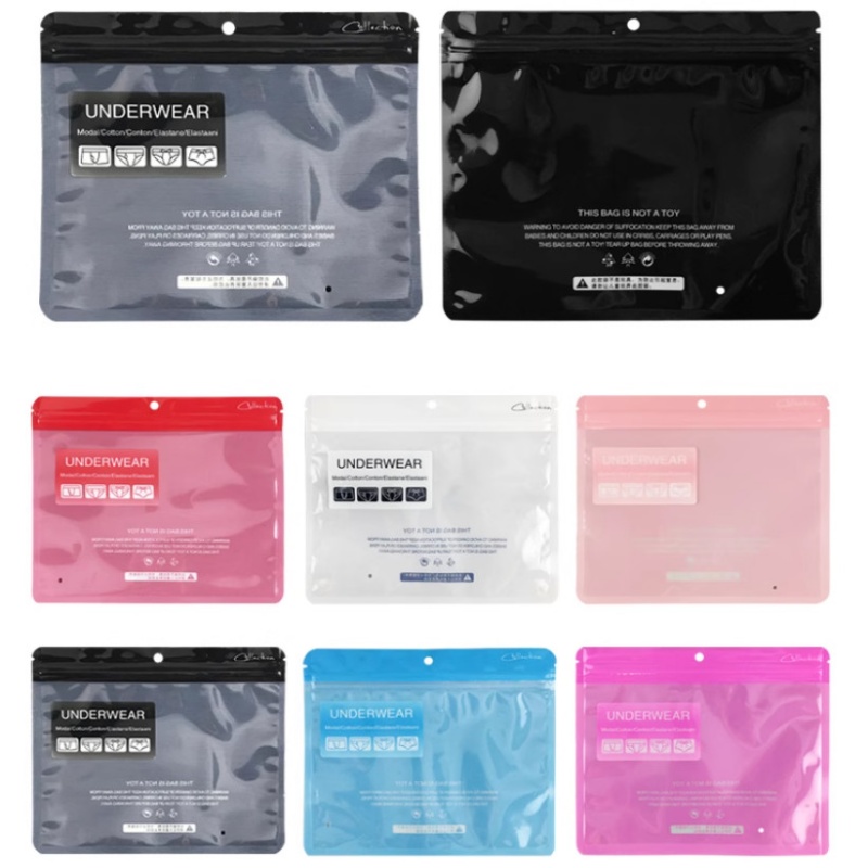 Travel Ziplock Bags - 100PCS 18x15.5cm Plastic Men/Women Underwear Bra