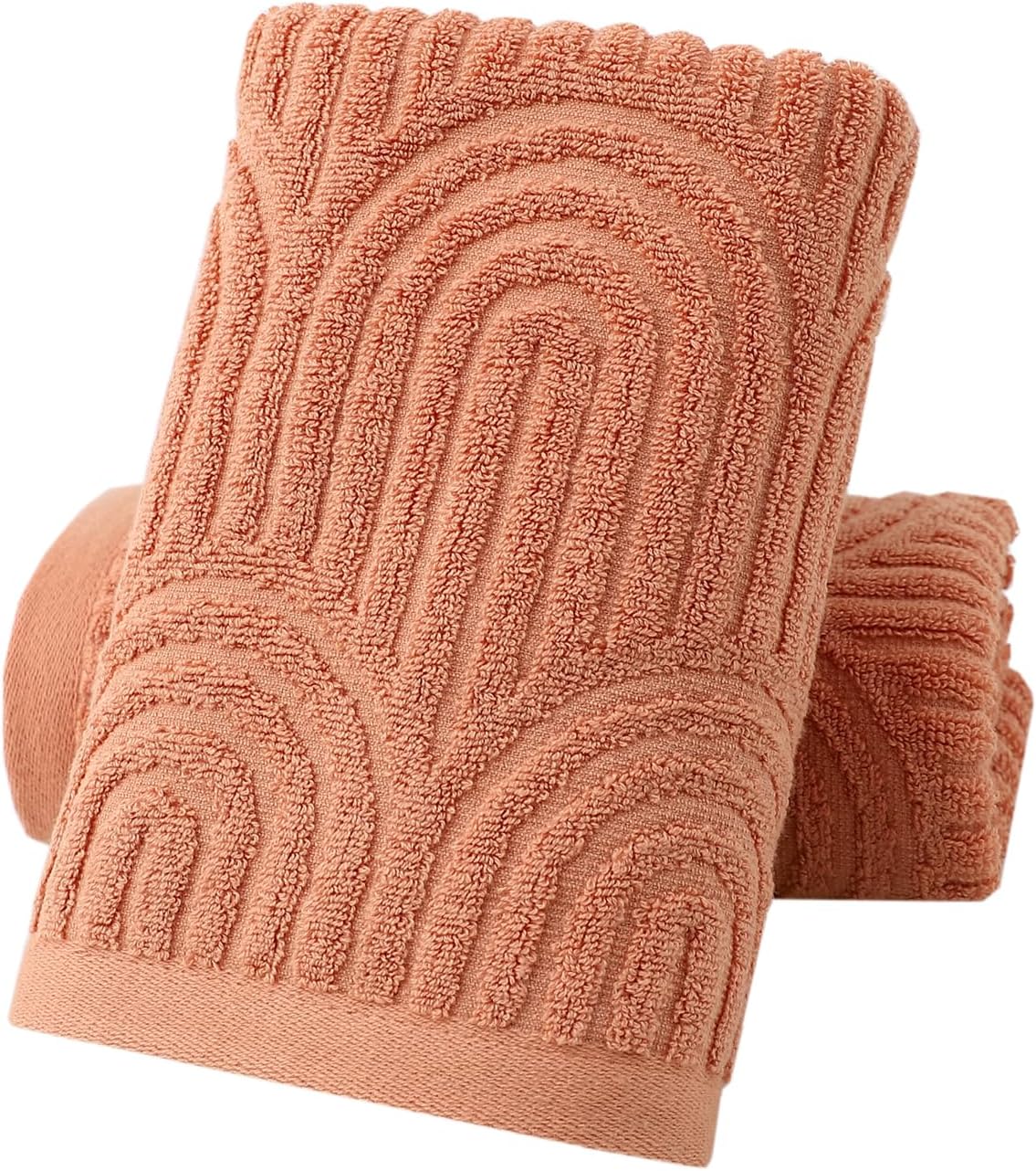 Travel Towel Quick Dry - 2 Pack Striped Cotton Bath Towels