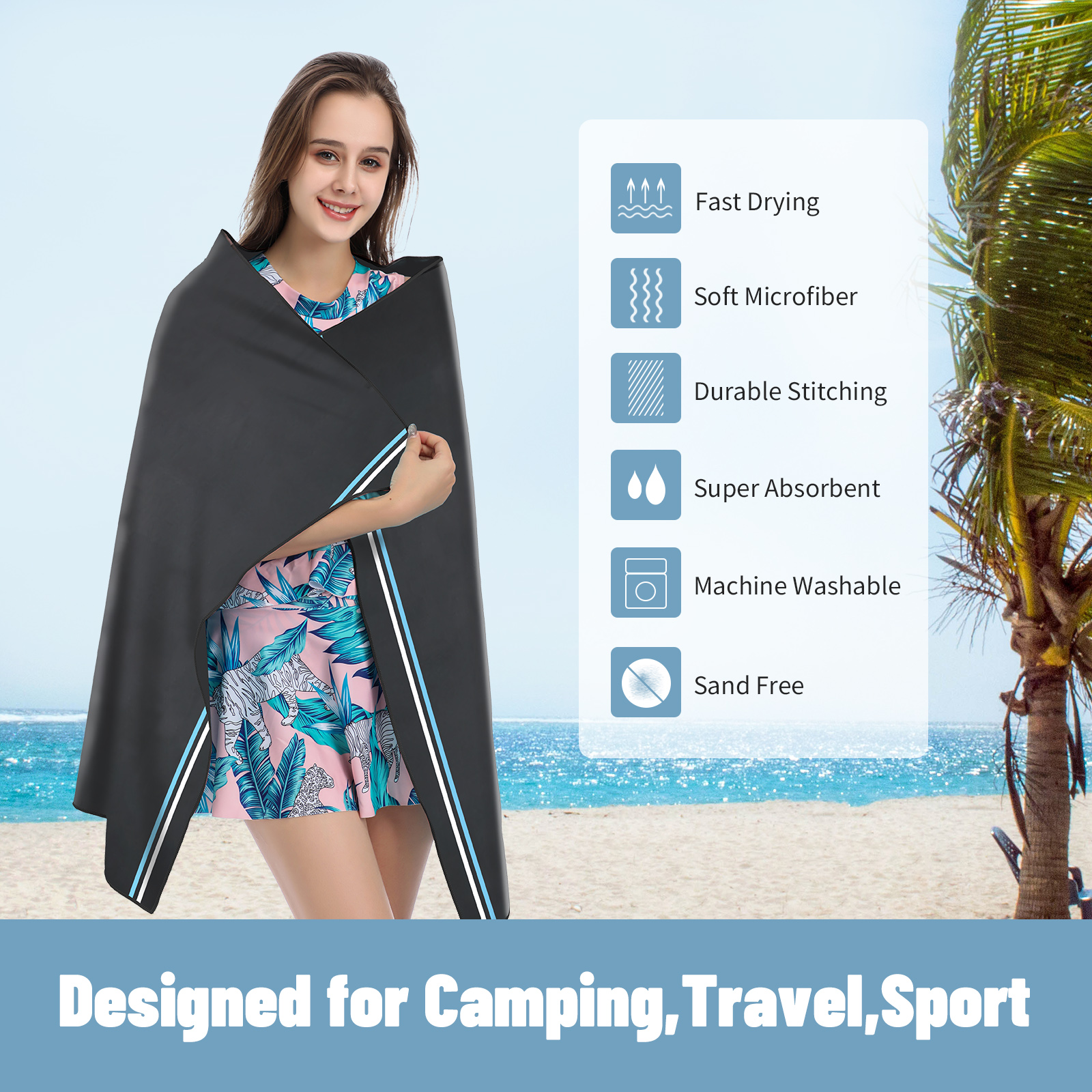 AQUA Microfiber Quick Dry and  - Travel Towel Quick Dry 리뷰 및 가격