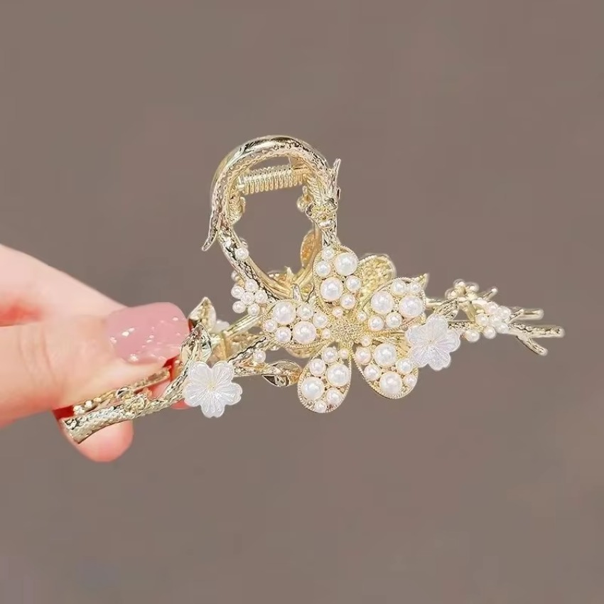 1 Pcs Metal Hair Claw Pearl Ha - Travel Accessories For Girls 리뷰 및 가격