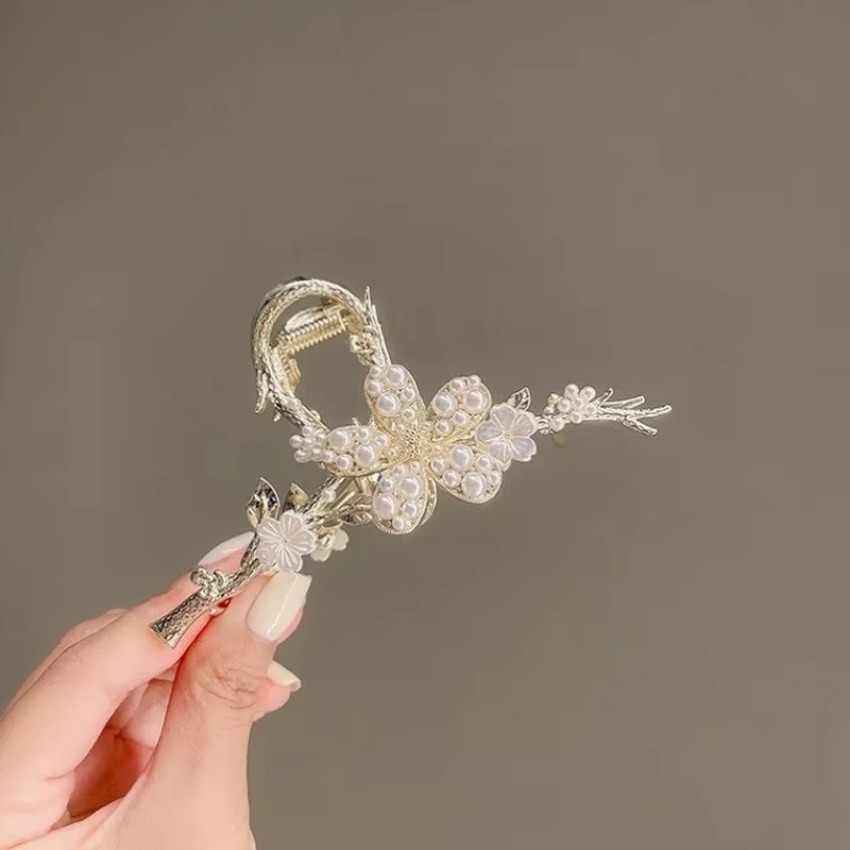 1 Pcs Metal Hair Claw Pearl Ha - Travel Accessories For Girls 리뷰 및 가격