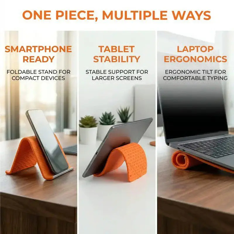 Silicone Foldable Phone Stand  - Travel Accessories Holder 리뷰 및 가격