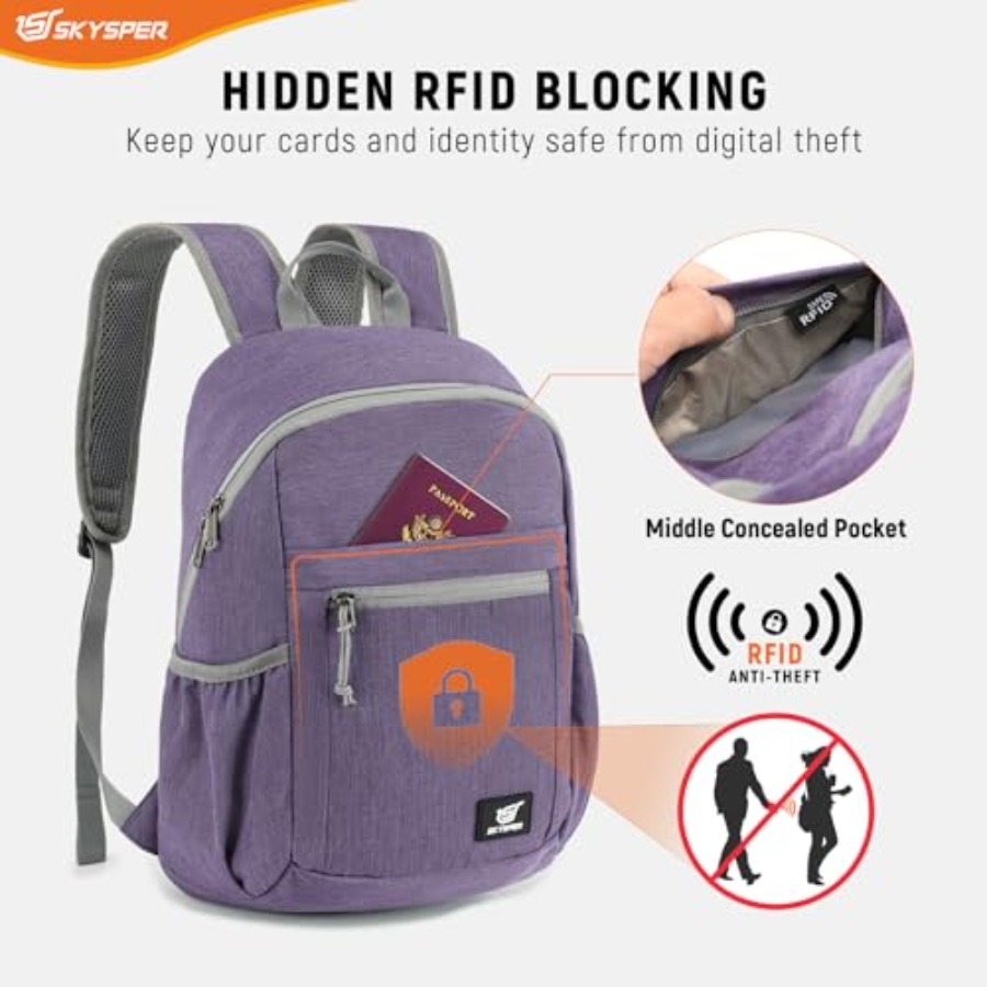 Anti Theft Hiking Backpack, 18 - Packable Daypack Foldable 리뷰 및 가격