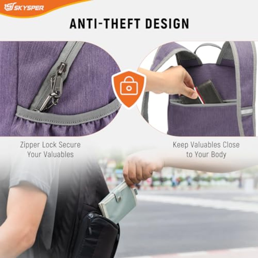 Anti Theft Hiking Backpack, 18 - Packable Daypack Foldable 리뷰 및 가격