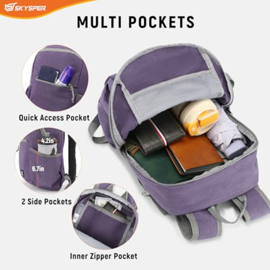 Anti Theft Hiking Backpack, 18 - Packable Daypack Foldable 리뷰 및 가격