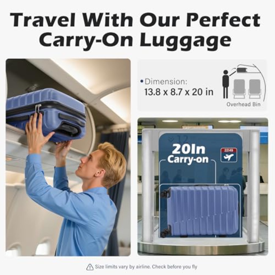 Carry On Luggage Airline Appro - Travel Lock Tsa Approved 리뷰 및 가격