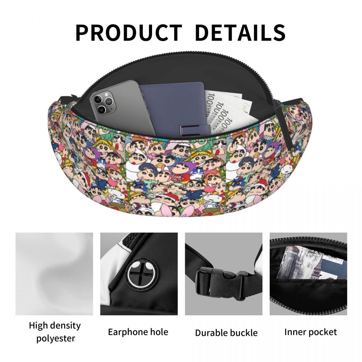 Custom C-Crayones Shin-chanes  - Travel Accessories Pouch For Men 리뷰 및 가격