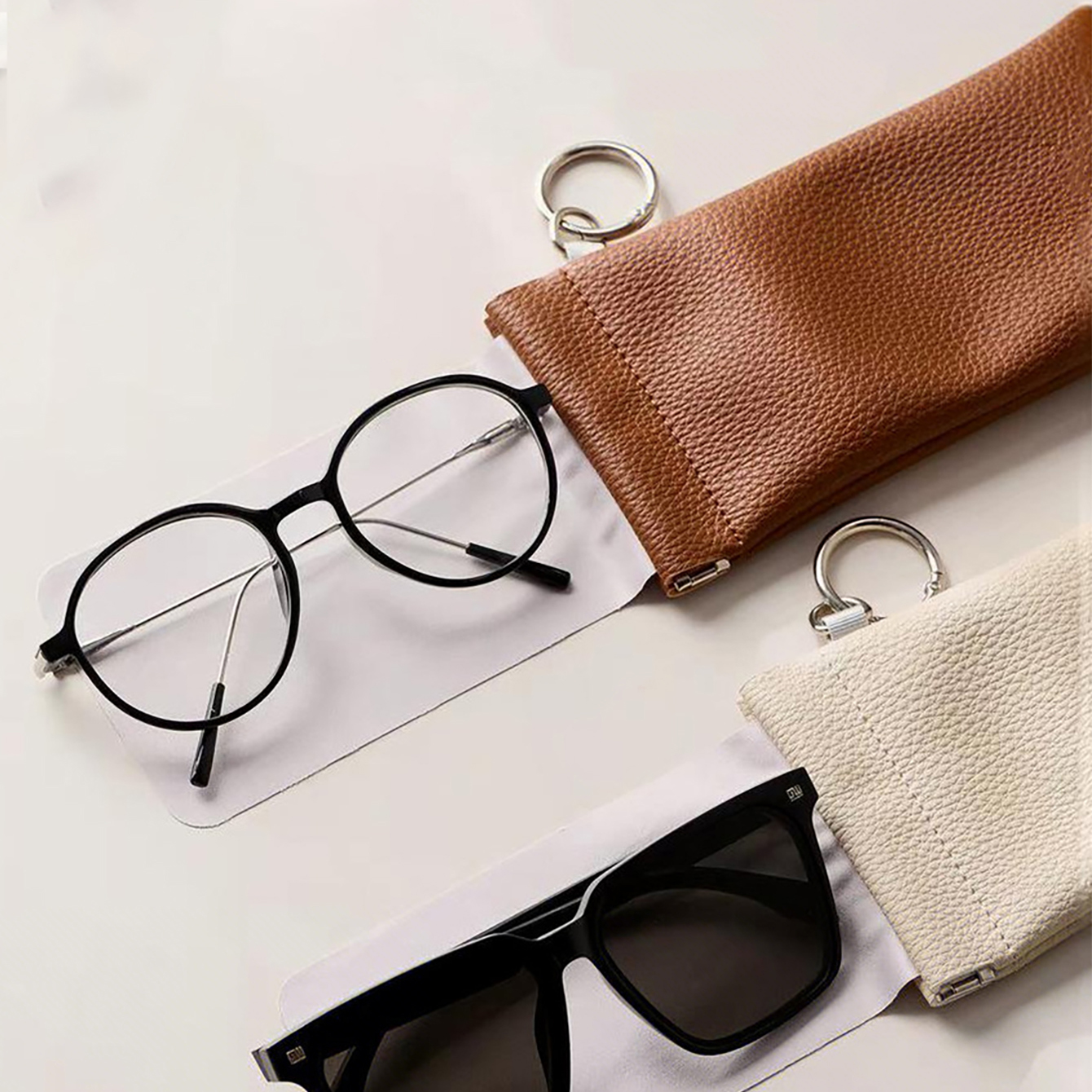 1pc PU Leather Sunglasses Pouc - Travel Accessories Pouch For Men 리뷰 및 가격