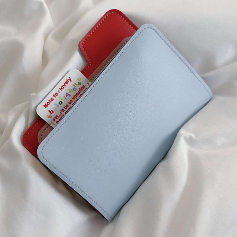 Ins Color Block Passport Holde - Travel Accessories Pouch For Men 리뷰 및 가격