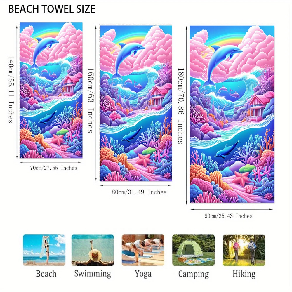 27.5x55inch Blue Ocean Jellyfi - Travel Towel Quick Dry 리뷰 및 가격