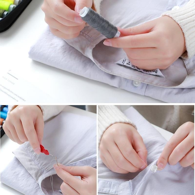 Portable 10Pcs/set Sewing Kit  - Travel Accessories Kit Bag 리뷰 및 가격