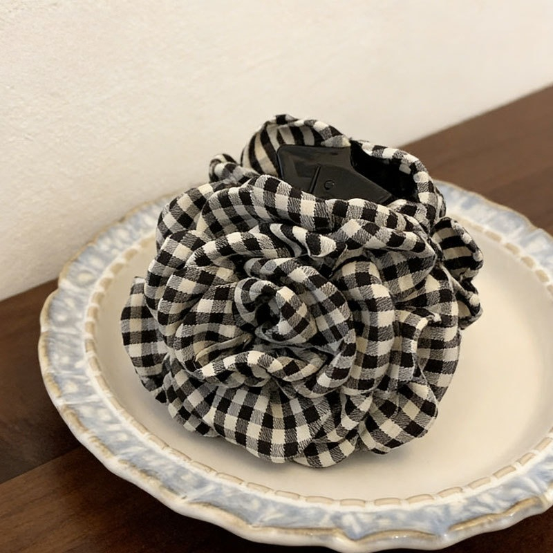 Luxury Houndstooth Flower Hair - Travel Accessories For Girls 리뷰 및 가격