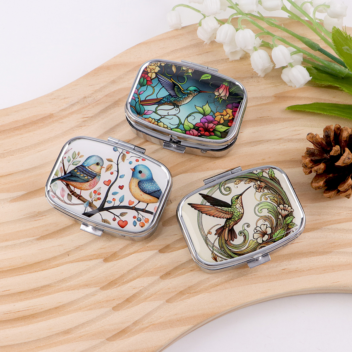 Cute Bird Cartoon Travel Pill  - Travel Accessories Holder 리뷰 및 가격