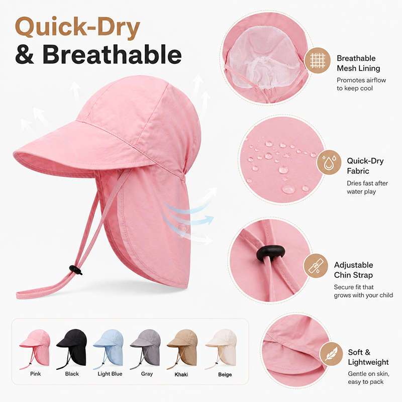 Quick Dry Baby Hats Summer Thi - Travel Accessories For Girls 리뷰 및 가격
