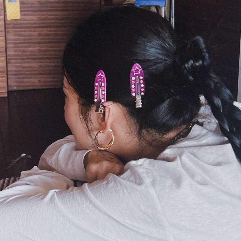 Love Heart Rhinestone Bangs Cl - Travel Accessories Gifts For Women 리뷰 및 가격