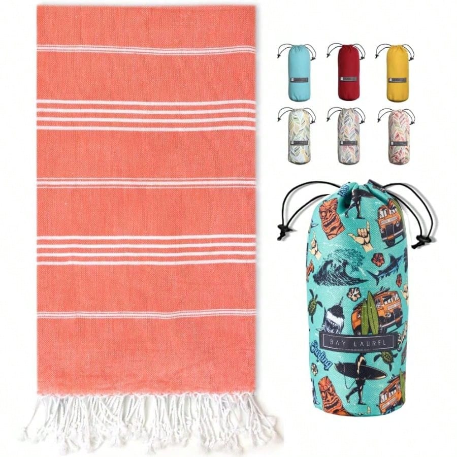 Turkish Beach Towel With Trave - Travel Towel Quick Dry 리뷰 및 가격