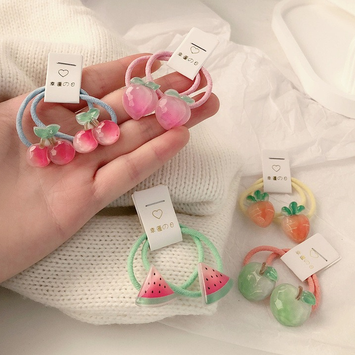 Kids Carrot Hair Ties 5 Pair N - Travel Accessories For Girls 리뷰 및 가격