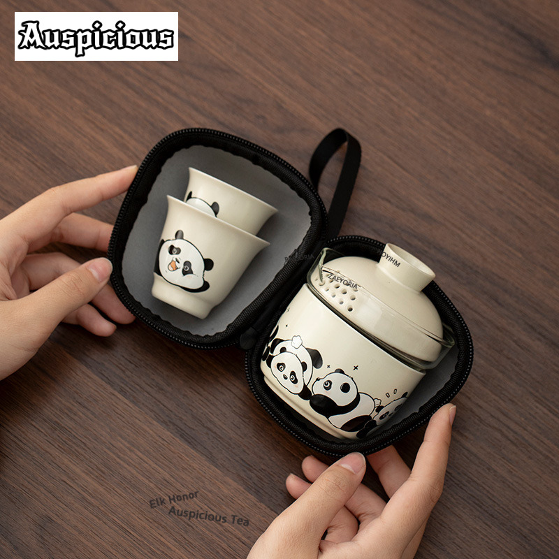 Cute Panda Outdoor Travel Tea  - Travel Accessories Kit Bag 리뷰 및 가격