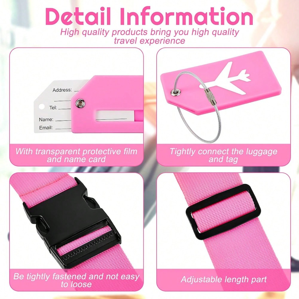 Luggage Strap Set with Luggage - Travel Accessories International 리뷰 및 가격