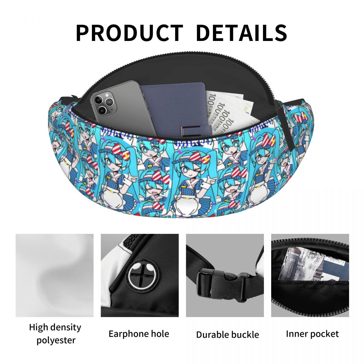 Custom H-Hatsuned M-Mikus Hot  - Travel Accessories Pouch For Men 리뷰 및 가격