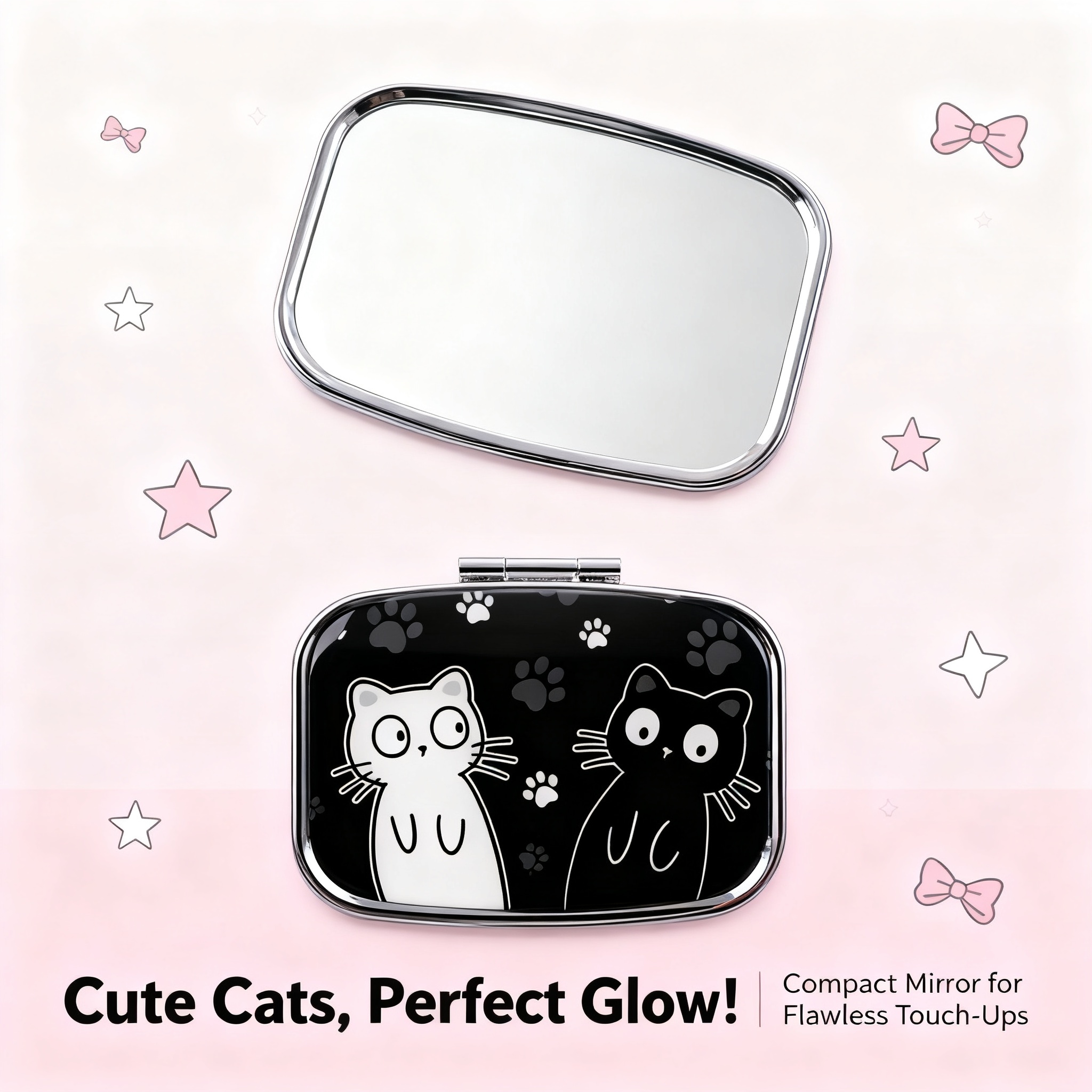 Cartoon Black And White Cat Tr - Travel Accessories Holder 리뷰 및 가격