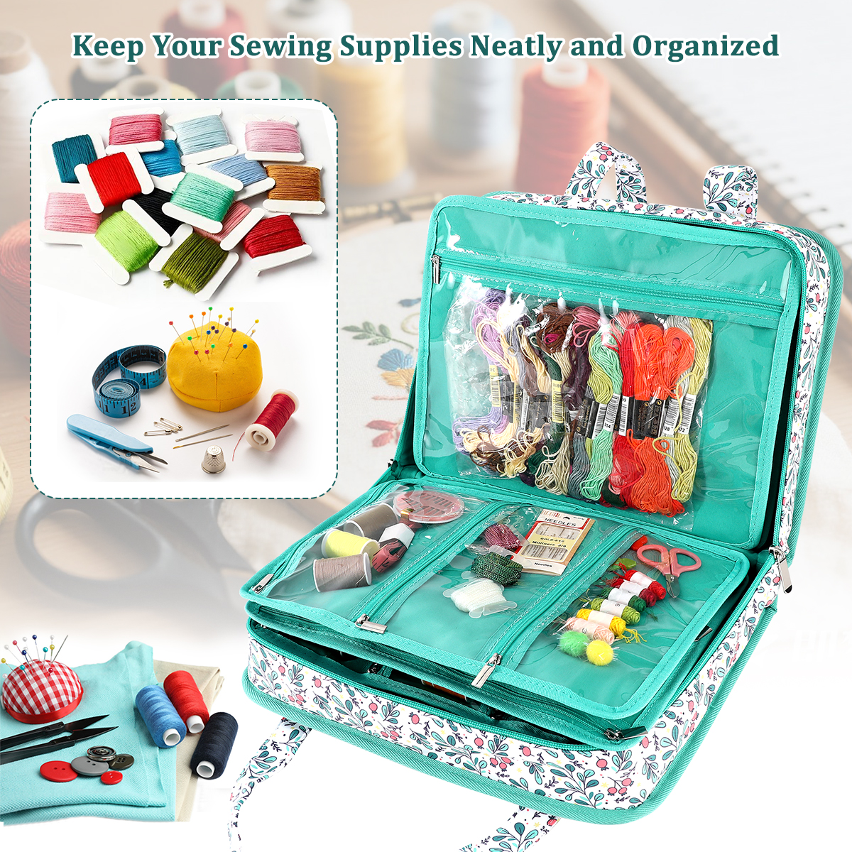 Embroidery Tools Kit Storage B - Travel Accessories Kit Bag 리뷰 및 가격