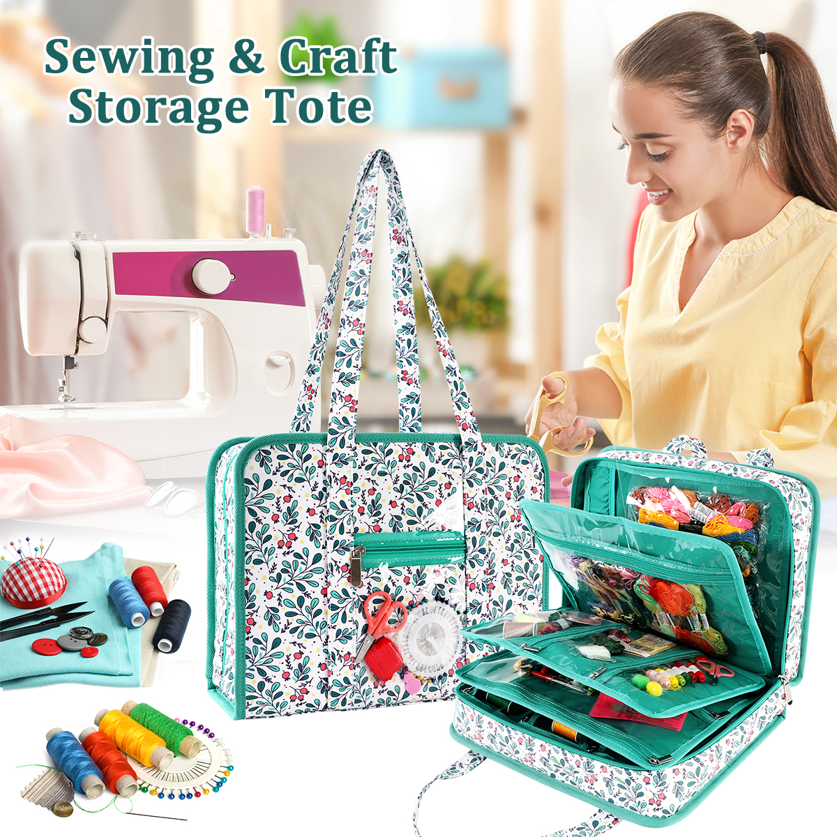 Embroidery Tools Kit Storage B - Travel Accessories Kit Bag 리뷰 및 가격
