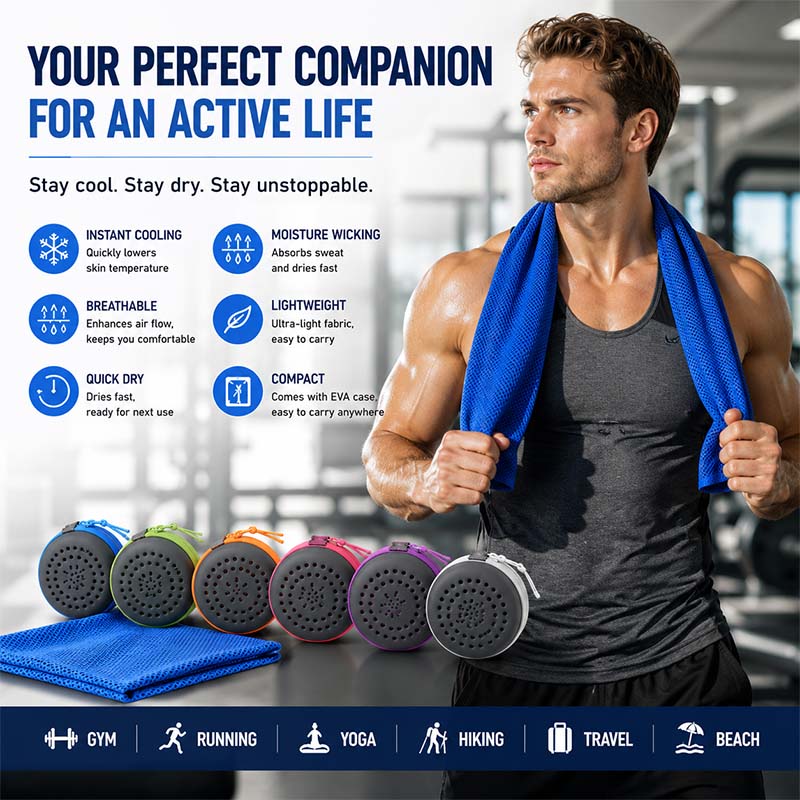 Instant Cooling Towel with EVA - Travel Towel Quick Dry 리뷰 및 가격