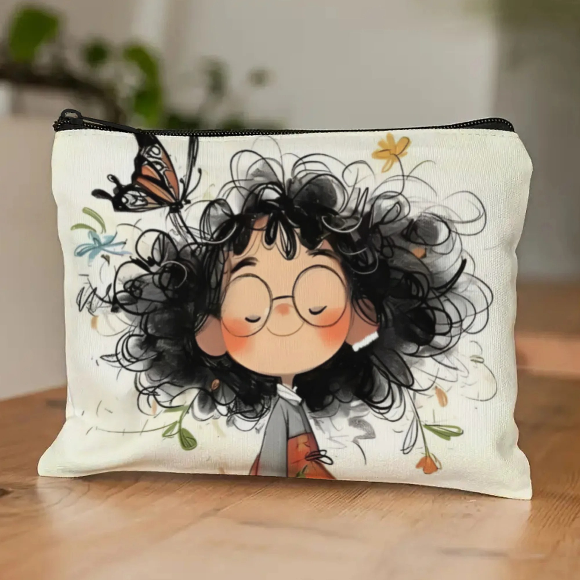 Cartoon Girl Makeup Bag Zipper - Travel Accessories Girls 리뷰 및 가격