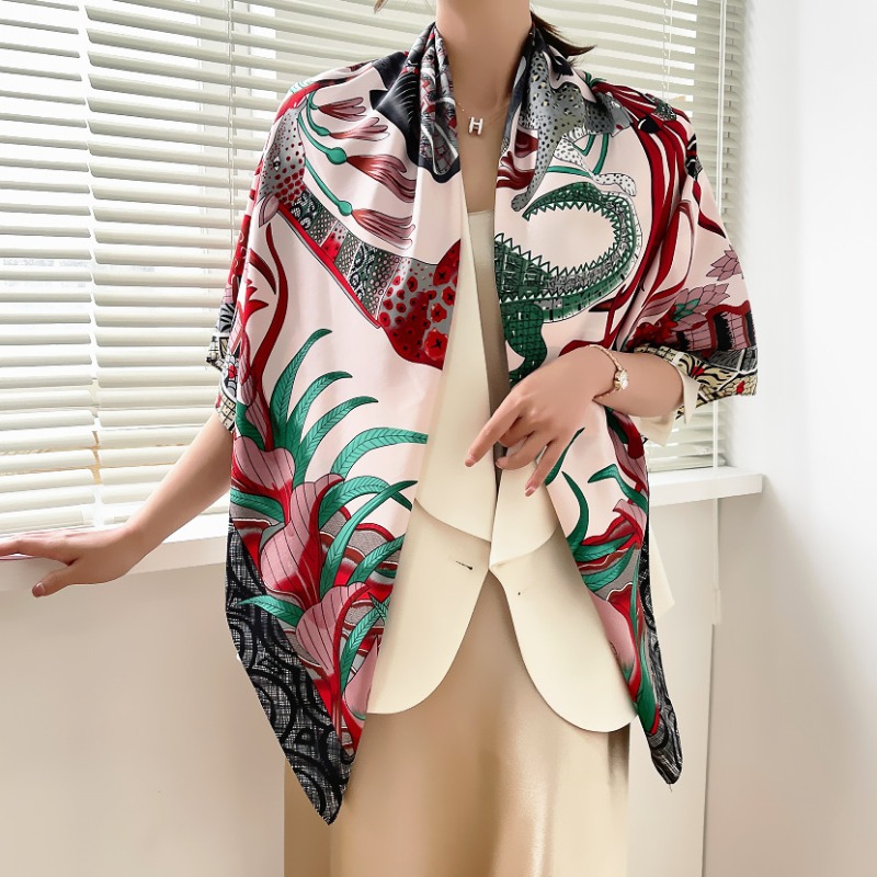 Women's 130cm Elephant Silk Sc - Travel Accessories Gifts For Women 리뷰 및 가격