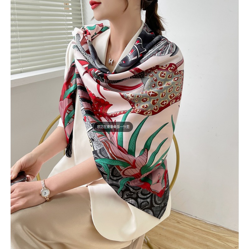 Women's 130cm Elephant Silk Sc - Travel Accessories Gifts For Women 리뷰 및 가격