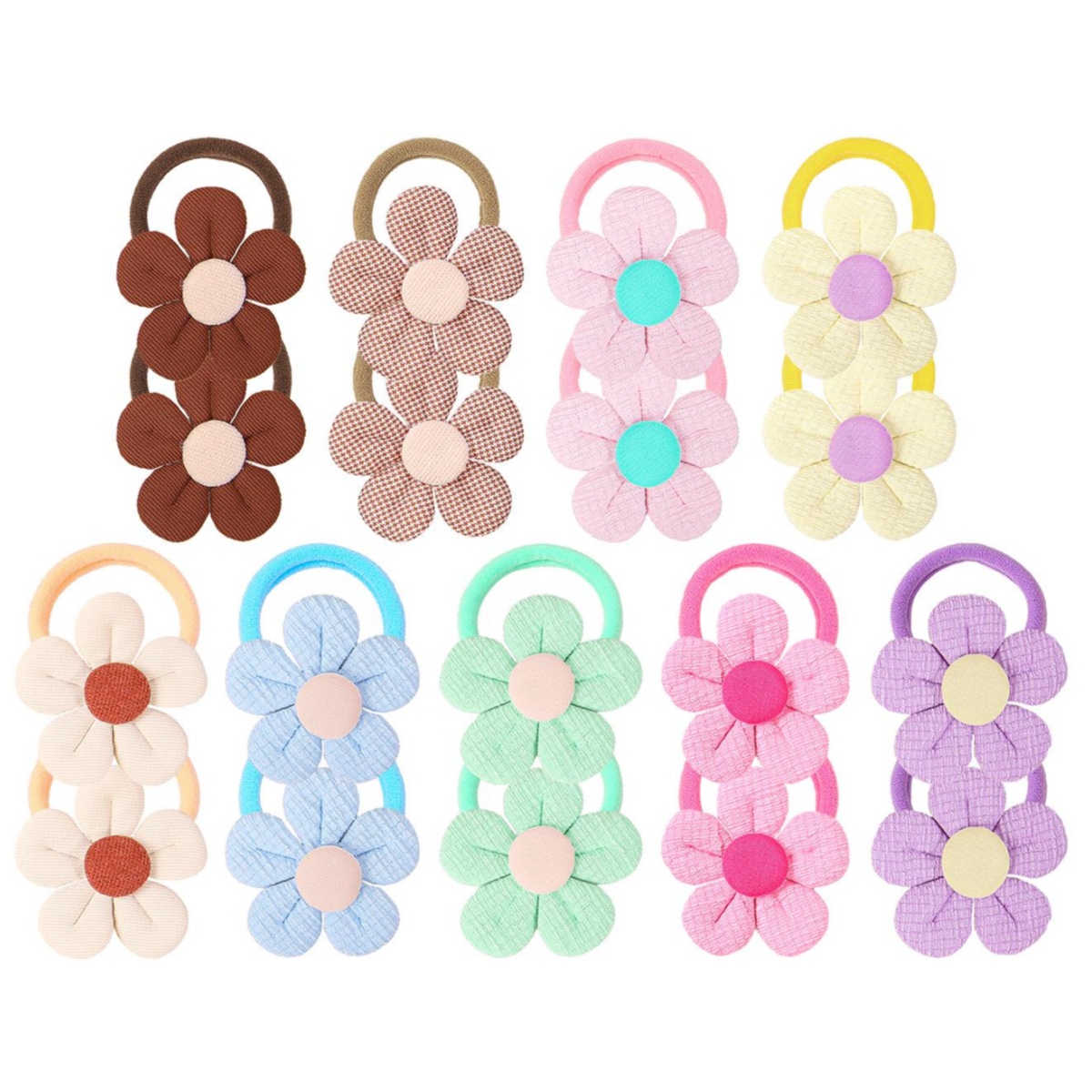 18pcs Sunflower Hair Ties Kids - Travel Accessories For Girls 리뷰 및 가격