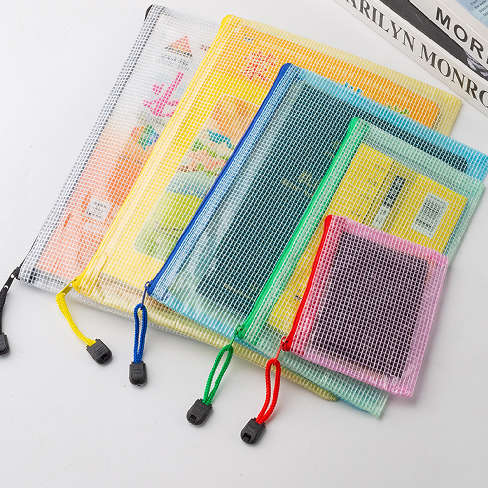 10Pcs Mesh Zipper Pouch A5 A6  - Travel Ziplock Bags 리뷰 및 가격