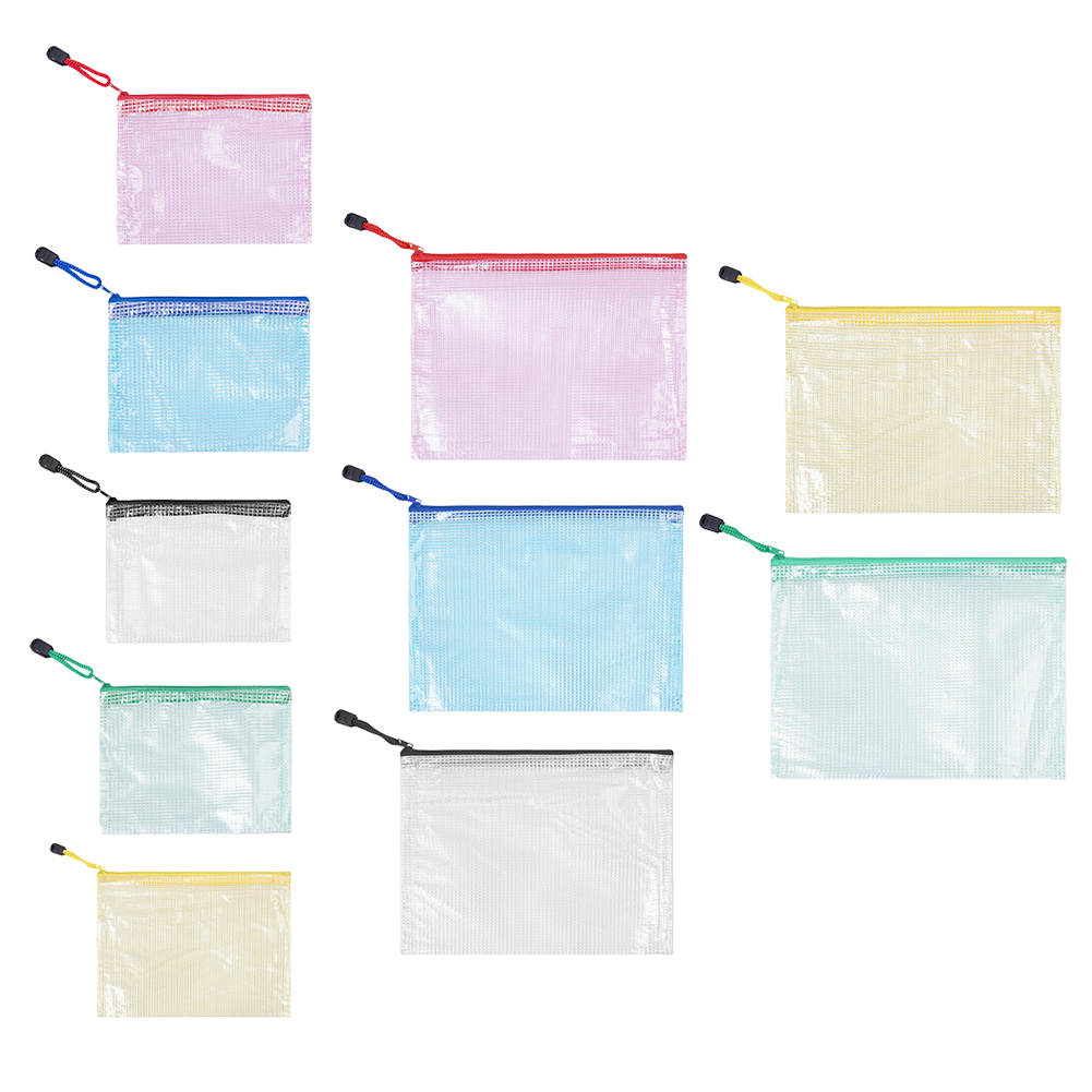 10Pcs Mesh Zipper Pouch A5 A6  - Travel Ziplock Bags 리뷰 및 가격