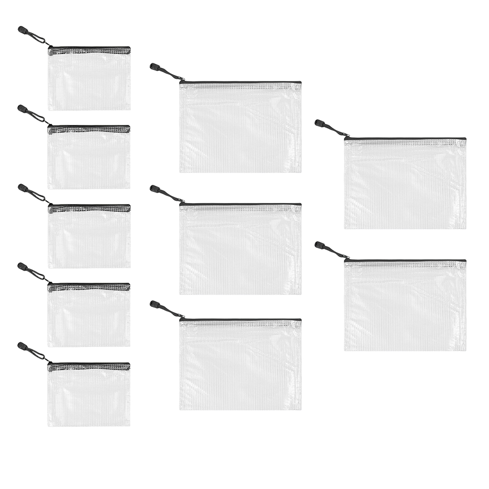 10Pcs Mesh Zipper Pouch A5 A6  - Travel Ziplock Bags 리뷰 및 가격