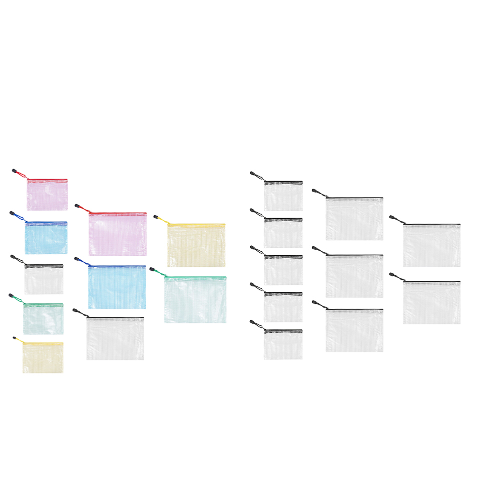 10Pcs Mesh Zipper Pouch A5 A6  - Travel Ziplock Bags 리뷰 및 가격