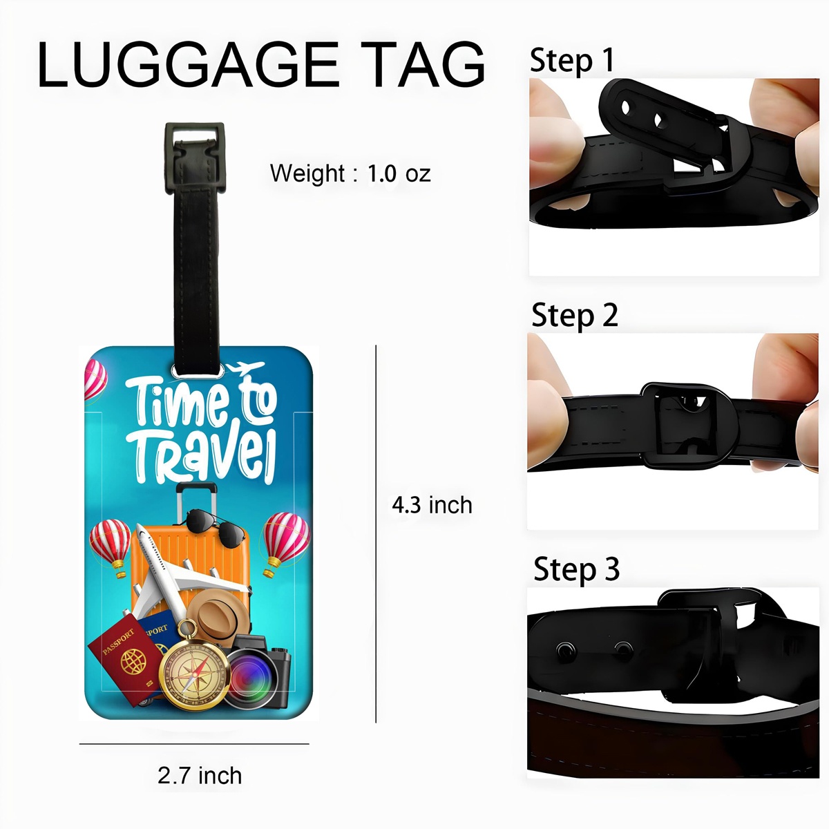 Travel style Luggage Tag Men W - Travel Accessories International 리뷰 및 가격