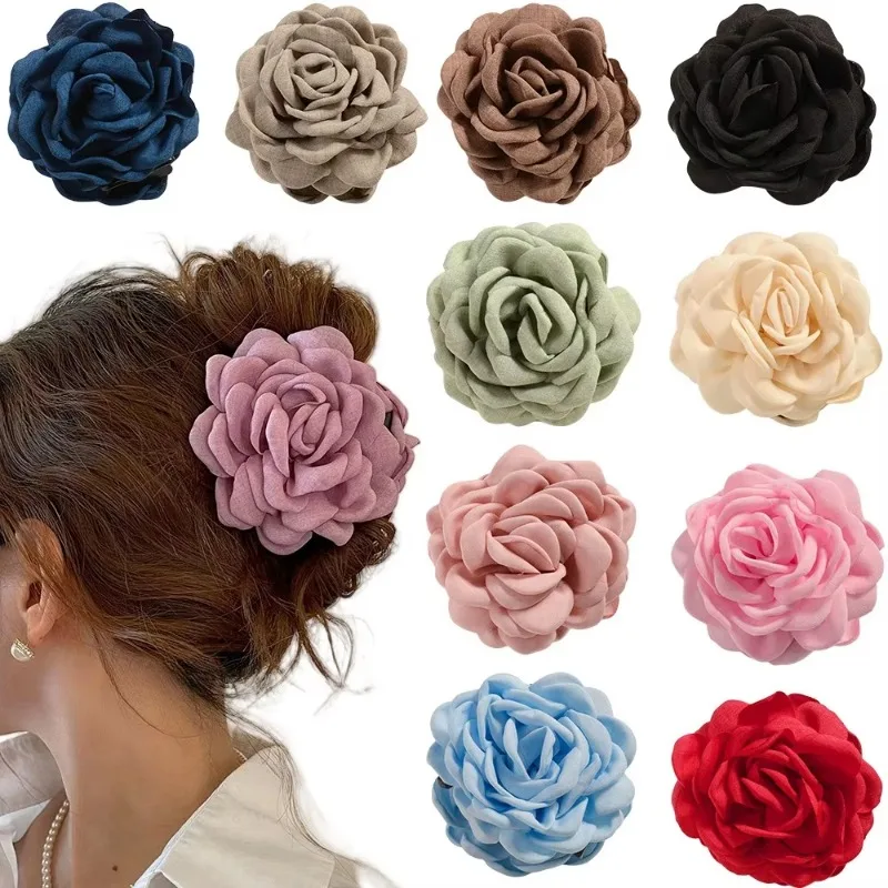 French Fabric Rose Flower Hair - Travel Accessories For Girls 리뷰 및 가격
