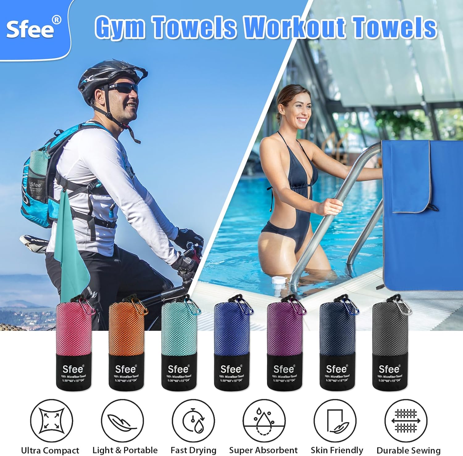 Microfiber Travel Towel 2 Pack - Travel Towel Quick Dry 리뷰 및 가격