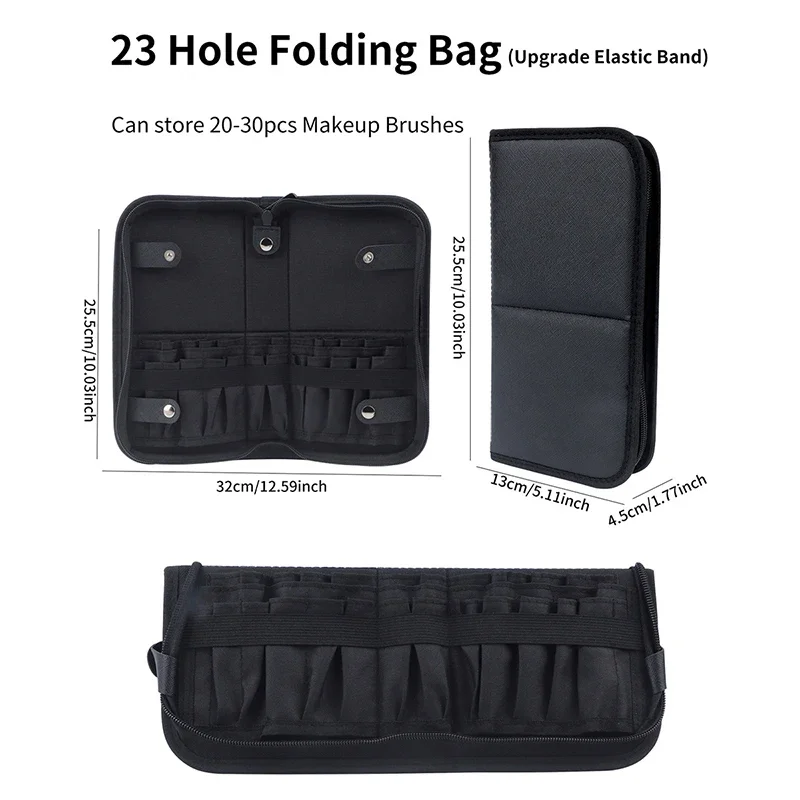29/23 Holes Foldable Makeup Br - Travel Accessories Holder 리뷰 및 가격