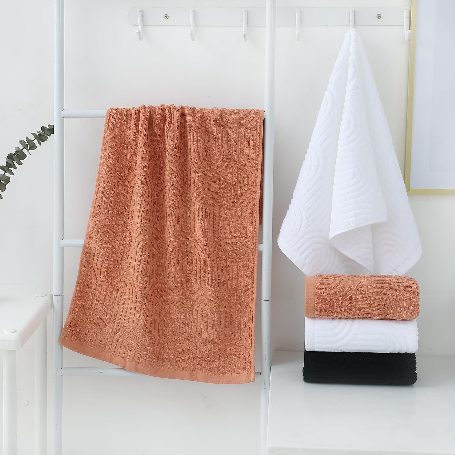 2 Pack Striped Cotton Bath Tow - Travel Towel Quick Dry 리뷰 및 가격