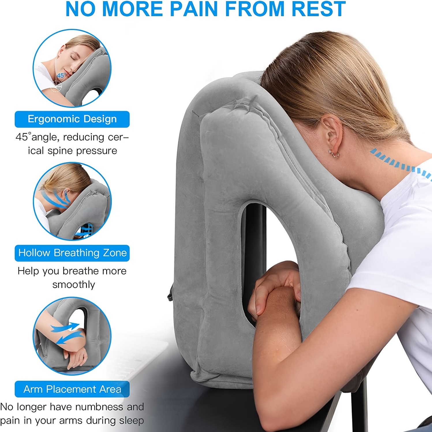 Inflatable Travel Pillow,Trave - Travel Accessories Long Haul 리뷰 및 가격