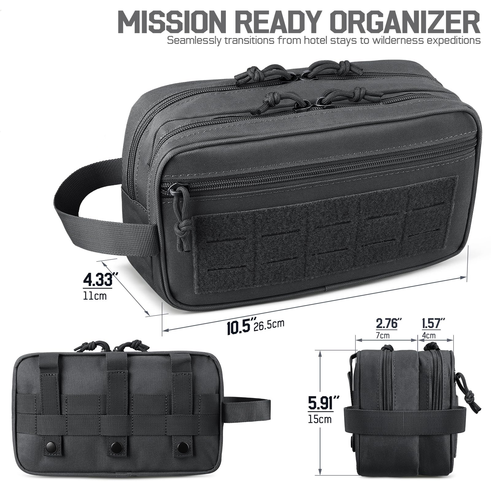 Tactical Toiletry Bag for Men, - Travel Accessories Pouch For Men 리뷰 및 가격