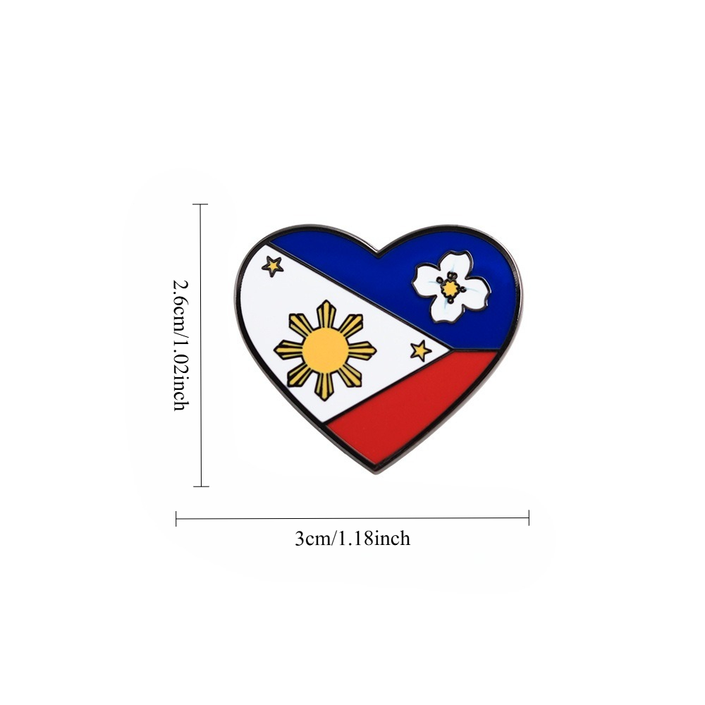 1 Pc Philippines Heart Flag En - Travel Accessories Philippines 리뷰 및 가격